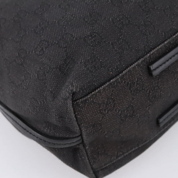 GUCCI GG Canvas Tote Bag Black 101341 Auth 202202
