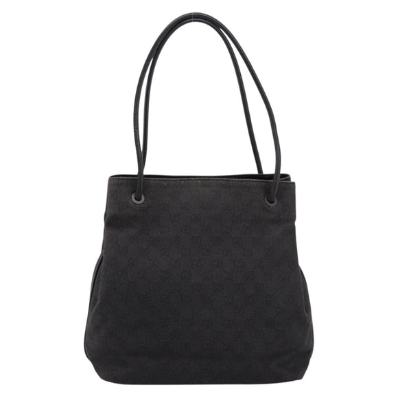 GUCCI GG Canvas Tote Bag Black 101341 Auth 202202