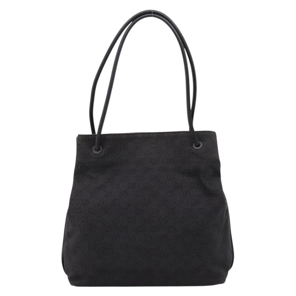 GUCCI GG Canvas Tote Bag Black 101341 Auth 202202