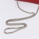 SAINT LAURENT Chain Kate Shoulder Bag Leather Red Silver Auth 202203V-8