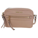 Miu Miu Shoulder Bag Leather 2way Pink Gold Auth 202204M-13