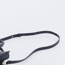 VALENTINO Hand Bag Leather 2way Navy Gold Auth 202206V-15