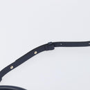 VALENTINO Hand Bag Leather 2way Navy Gold Auth 202206V-9