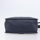 VALENTINO Hand Bag Leather 2way Navy Gold Auth 202206V-5