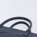 VALENTINO Hand Bag Leather 2way Navy Gold Auth 202206V-14