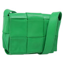 BOTTEGA VENETA MAXI INTRECCIATO Candy Shoulder Bag Leather Green Auth 202207A-1