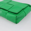 BOTTEGA VENETA MAXI INTRECCIATO Candy Shoulder Bag Leather Green Auth 202207A-10