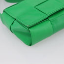 BOTTEGA VENETA MAXI INTRECCIATO Candy Shoulder Bag Leather Green Auth 202207A-11