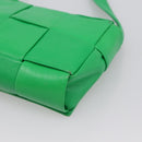 BOTTEGA VENETA MAXI INTRECCIATO Candy Shoulder Bag Leather Green Auth 202207A-12