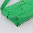 BOTTEGA VENETA MAXI INTRECCIATO Candy Shoulder Bag Leather Green Auth 202207A-13