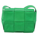 BOTTEGA VENETA MAXI INTRECCIATO Candy Shoulder Bag Leather Green Auth 202207A-2