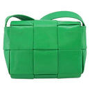 BOTTEGA VENETA MAXI INTRECCIATO Candy Shoulder Bag Leather Green Auth 202207A-3