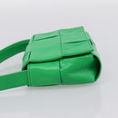 BOTTEGA VENETA MAXI INTRECCIATO Candy Shoulder Bag Leather Green Auth 202207A-4