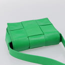 BOTTEGA VENETA MAXI INTRECCIATO Candy Shoulder Bag Leather Green Auth 202207A-6