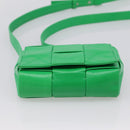 BOTTEGA VENETA MAXI INTRECCIATO Candy Shoulder Bag Leather Green Auth 202207A-9