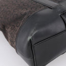 CELINE C Macadam Tote Bag Canvas Black Auth 202213-16