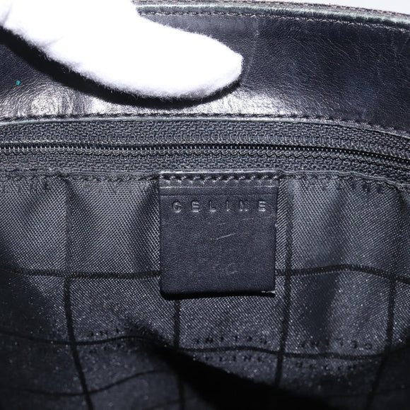 CELINE C Macadam Tote Bag Canvas Black Auth 202213