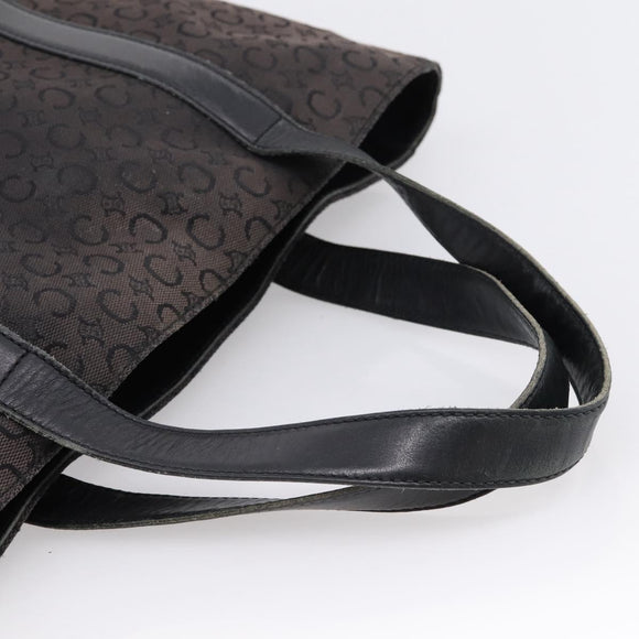 CELINE C Macadam Tote Bag Canvas Black Auth 202213