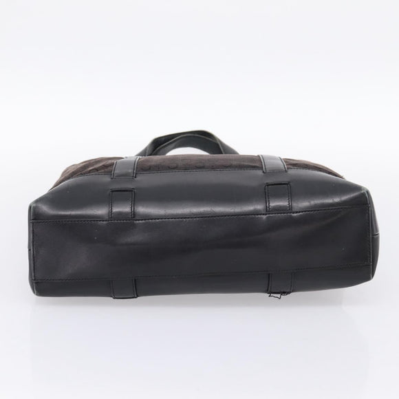 CELINE C Macadam Tote Bag Canvas Black Auth 202213