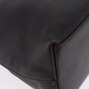 GUCCI Bamboo Shoulder Bag Leather Dark Brown Silver 001 3244 Auth 202214A-10