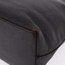 GUCCI Bamboo Shoulder Bag Leather Dark Brown Silver 001 3244 Auth 202214A-13