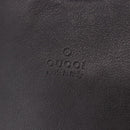 GUCCI Bamboo Shoulder Bag Leather Dark Brown Silver 001 3244 Auth 202214A-14