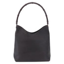 GUCCI Bamboo Shoulder Bag Leather Dark Brown Silver 001 3244 Auth 202214A-2