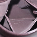 GUCCI Bamboo Shoulder Bag Leather Dark Brown Silver 001 3244 Auth 202214A-20