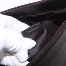GUCCI Bamboo Shoulder Bag Leather Dark Brown Silver 001 3244 Auth 202214A-21