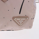 PRADA Tote Bag Nylon Pink Silver Auth 202215-22