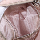 PRADA Tote Bag Nylon Pink Silver Auth 202215-28
