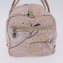PRADA Tote Bag Nylon Pink Silver Auth 202215-3