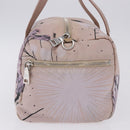 PRADA Tote Bag Nylon Pink Silver Auth 202215-5