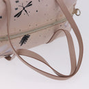 PRADA Tote Bag Nylon Pink Silver Auth 202215-8