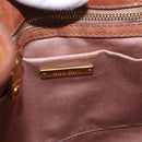 Miu Miu Matelasse Chain Shoulder Bag Canvas Beige Gold Auth 202216V-20
