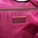 PRADA Tote Bag Nylon Purple Gold Tone Auth 202217A-17