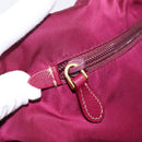 PRADA Tote Bag Nylon Purple Gold Tone Auth 202217A-23