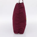 PRADA Tote Bag Nylon Purple Gold Tone Auth 202217A-4