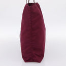 PRADA Tote Bag Nylon Purple Gold Tone Auth 202217A-5