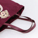 PRADA Tote Bag Nylon Purple Gold Tone Auth 202217A-7