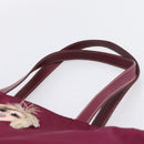 PRADA Tote Bag Nylon Purple Gold Tone Auth 202217A-8