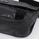 GUCCI GG Implementation Shoulder Bag PVC Black Silver 201732 Auth 202218A-8
