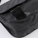 GUCCI GG Implementation Shoulder Bag PVC Black Silver 201732 Auth 202218A-15