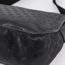 GUCCI GG Implementation Shoulder Bag PVC Black Silver 201732 Auth 202218A-16