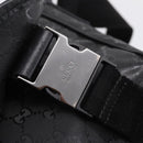 GUCCI GG Implementation Shoulder Bag PVC Black Silver 201732 Auth 202218A-9