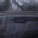 GUCCI GG Implementation Shoulder Bag PVC Black Silver 201732 Auth 202218A-18