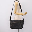 GUCCI GG Implementation Shoulder Bag PVC Black Silver 201732 Auth 202218A-23