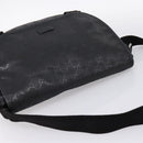 GUCCI GG Implementation Shoulder Bag PVC Black Silver 201732 Auth 202218A-6
