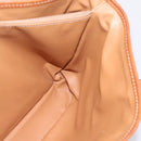 CELINE Macadam Tote Bag PVC Leather Beige Gold Tone Auth 202219-18