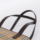 BURBERRY Nova Check Shoulder Bag Canvas Beige Gold Tone Auth 202220A-8